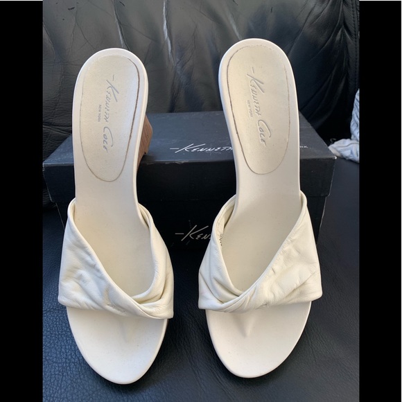 Kenneth Cole NY Women’s Leather Wedge Slides🔥🔥 - Picture 2 of 4